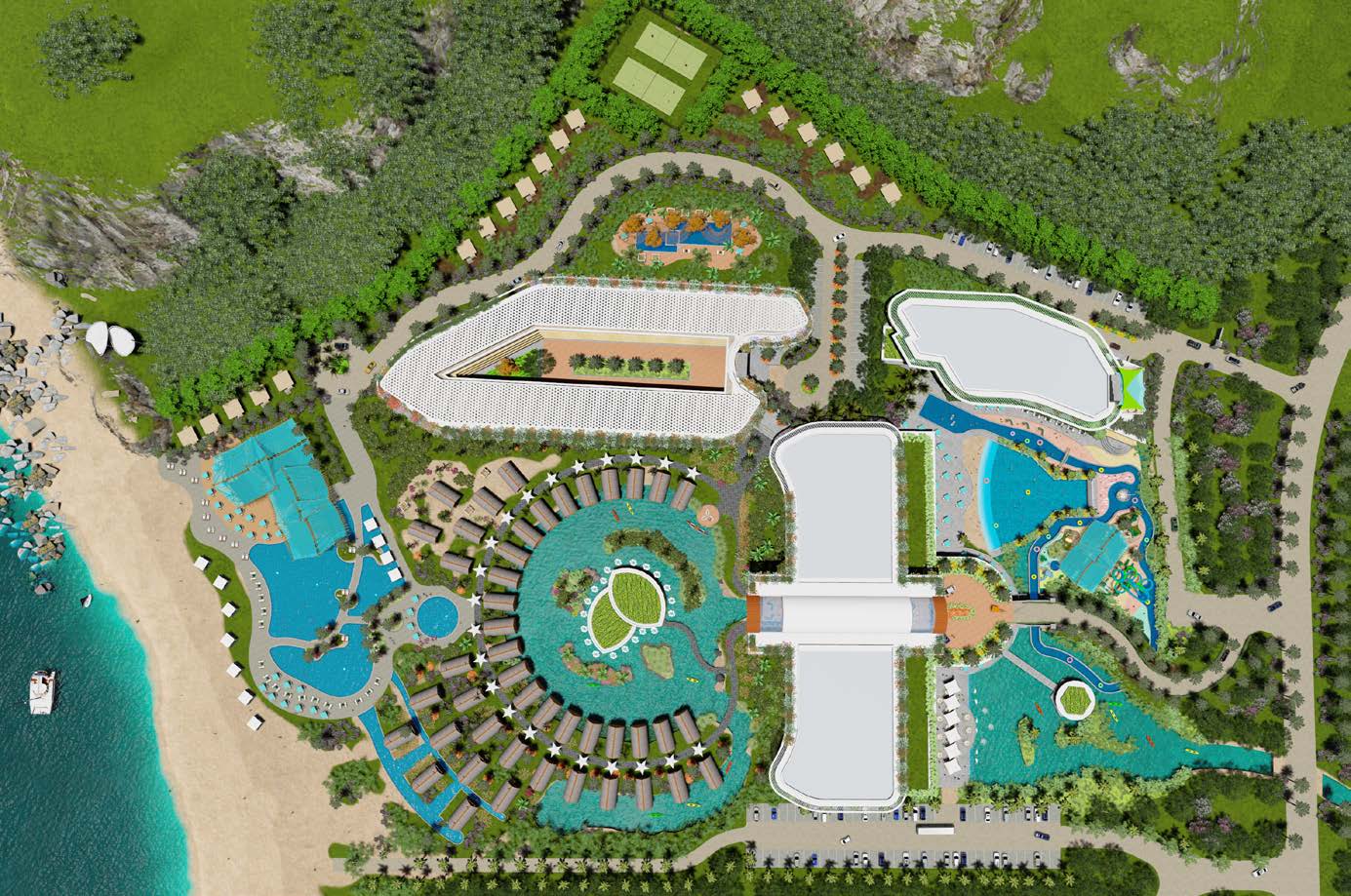 Paramount Lombok Resort Aerial View